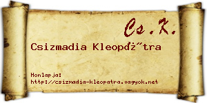 Csizmadia Kleopátra névjegykártya